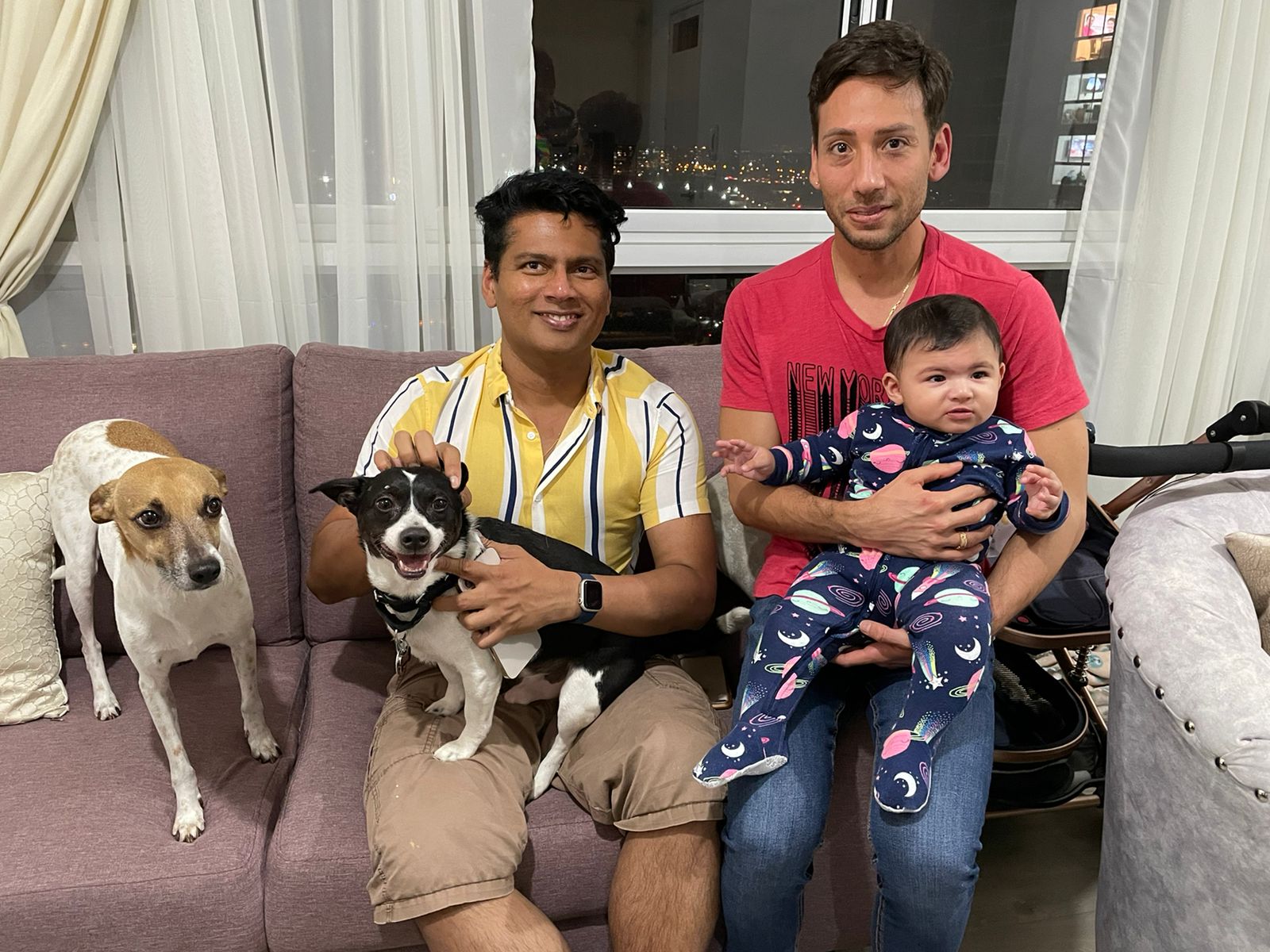 The whole family in Bogotá
